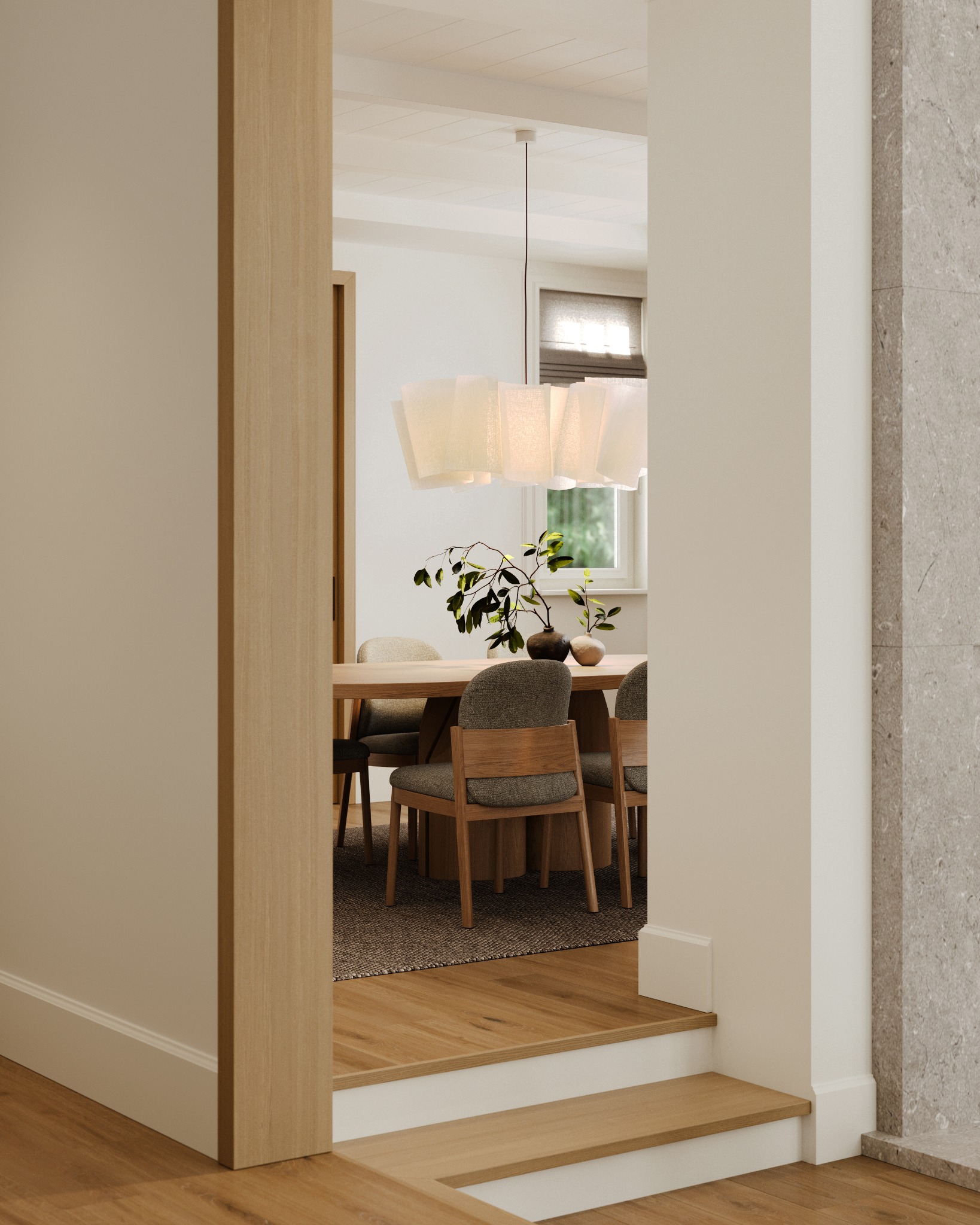 Balsam residence framed dining view