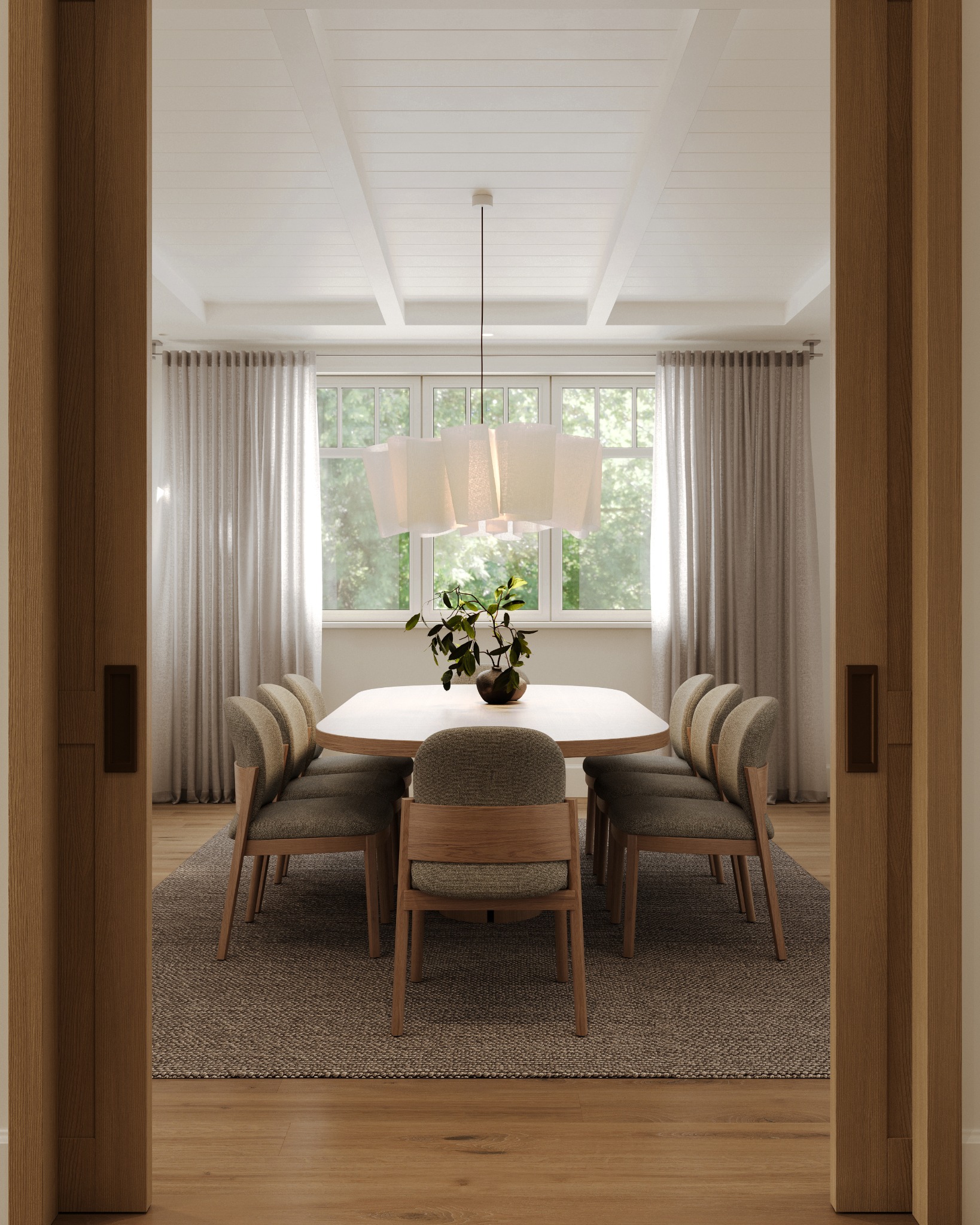 Balsam residence dining room from the hall