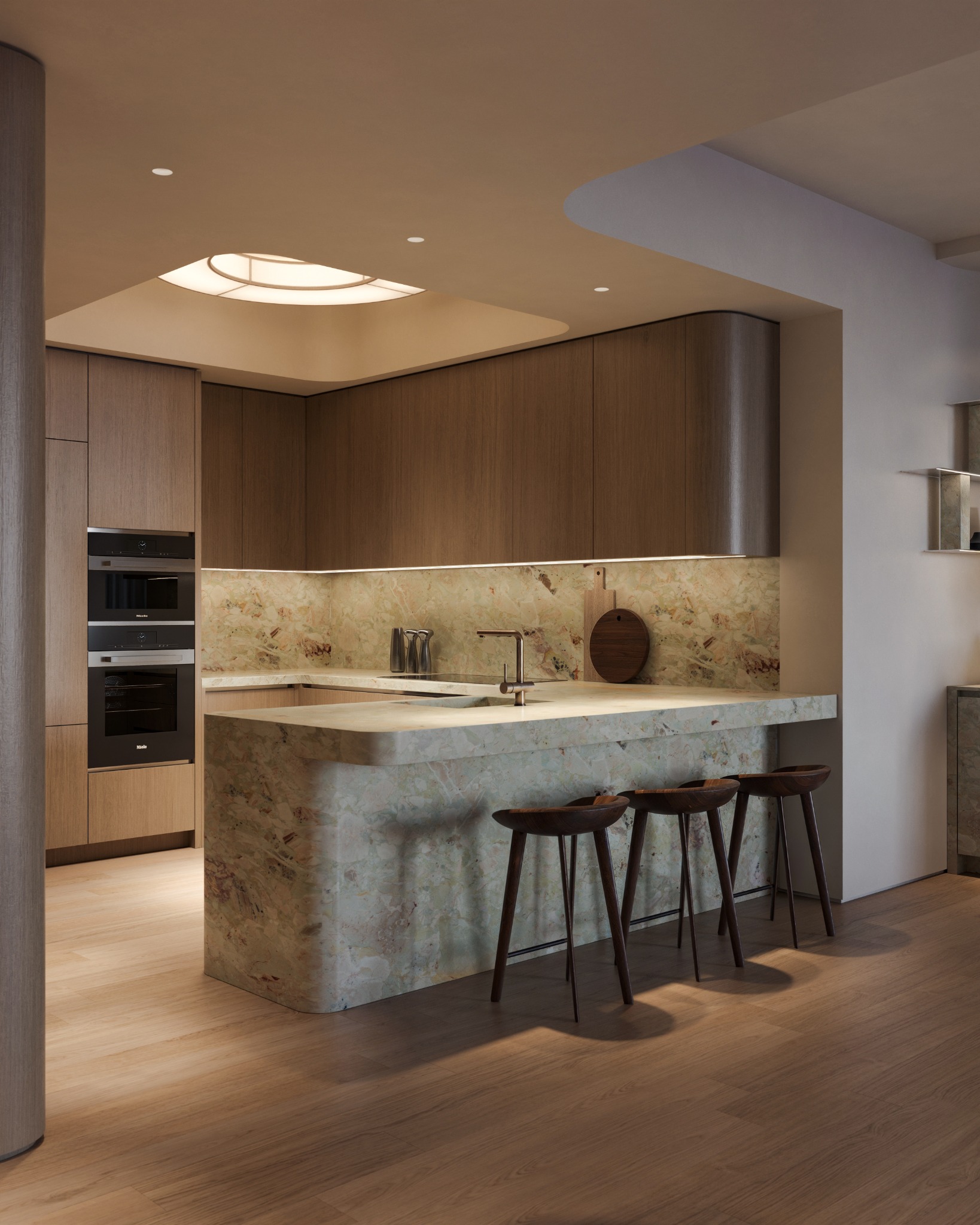 Collins Miami dining and living interior