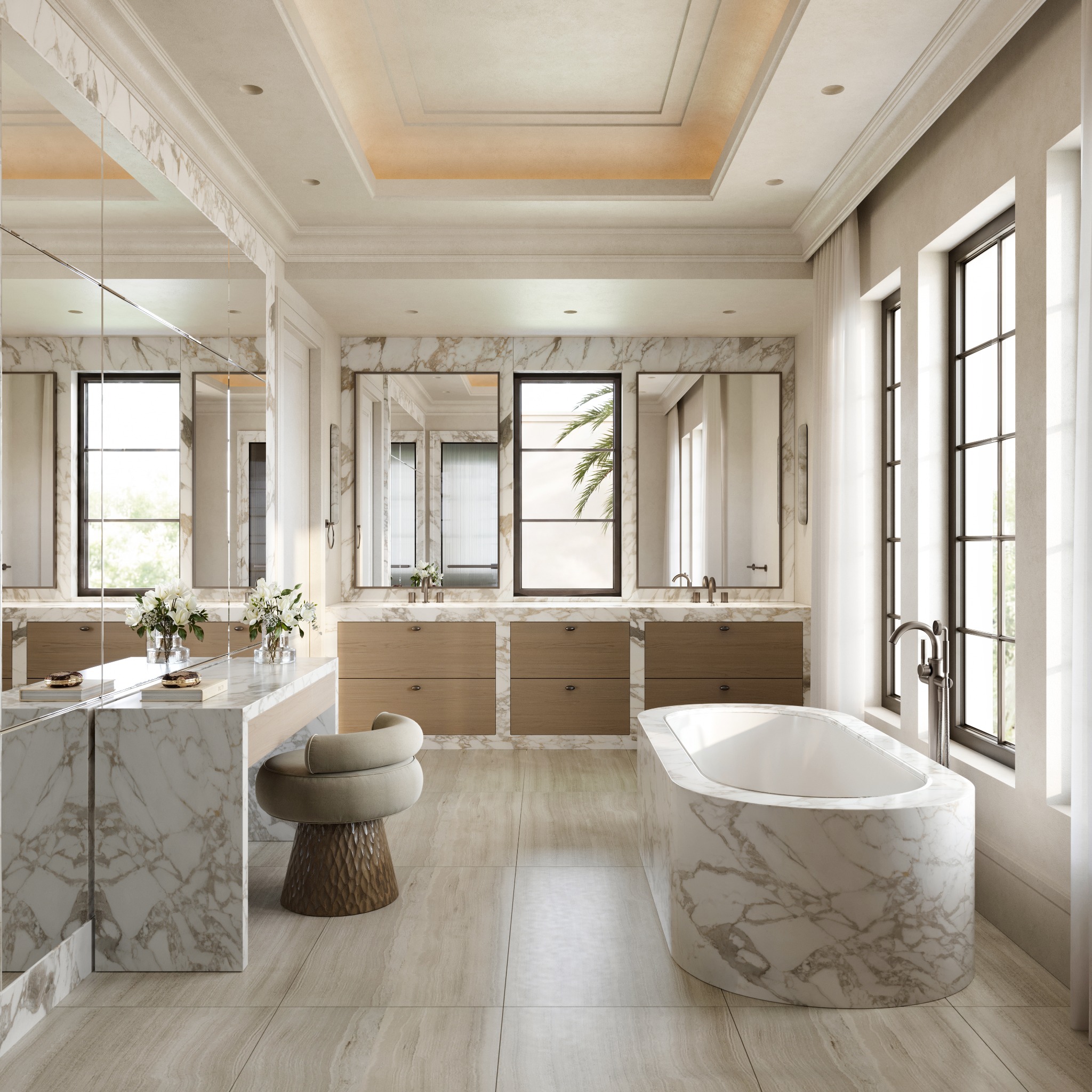 Davis residence primary bathroom