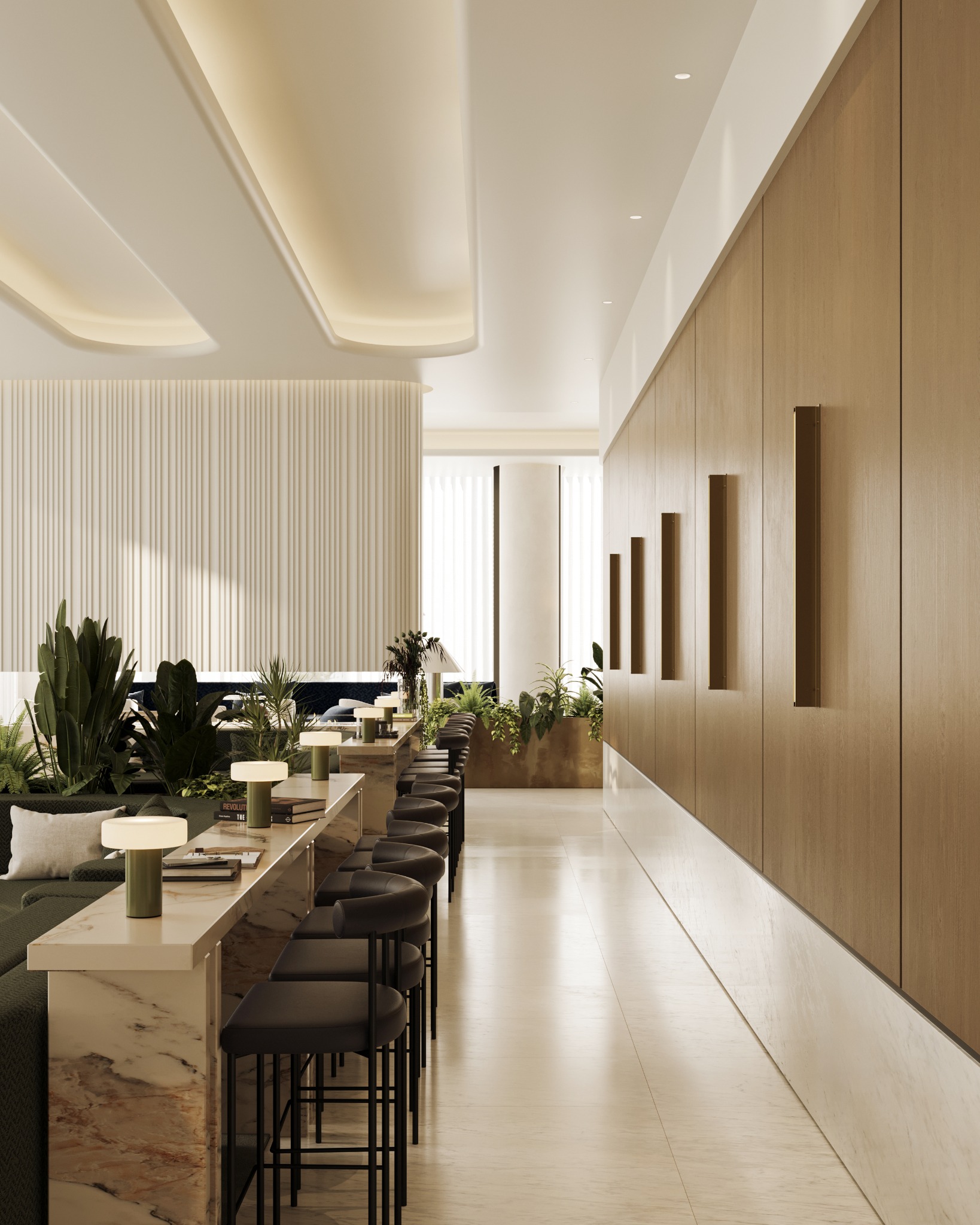 LA Onni communal bar and lounge