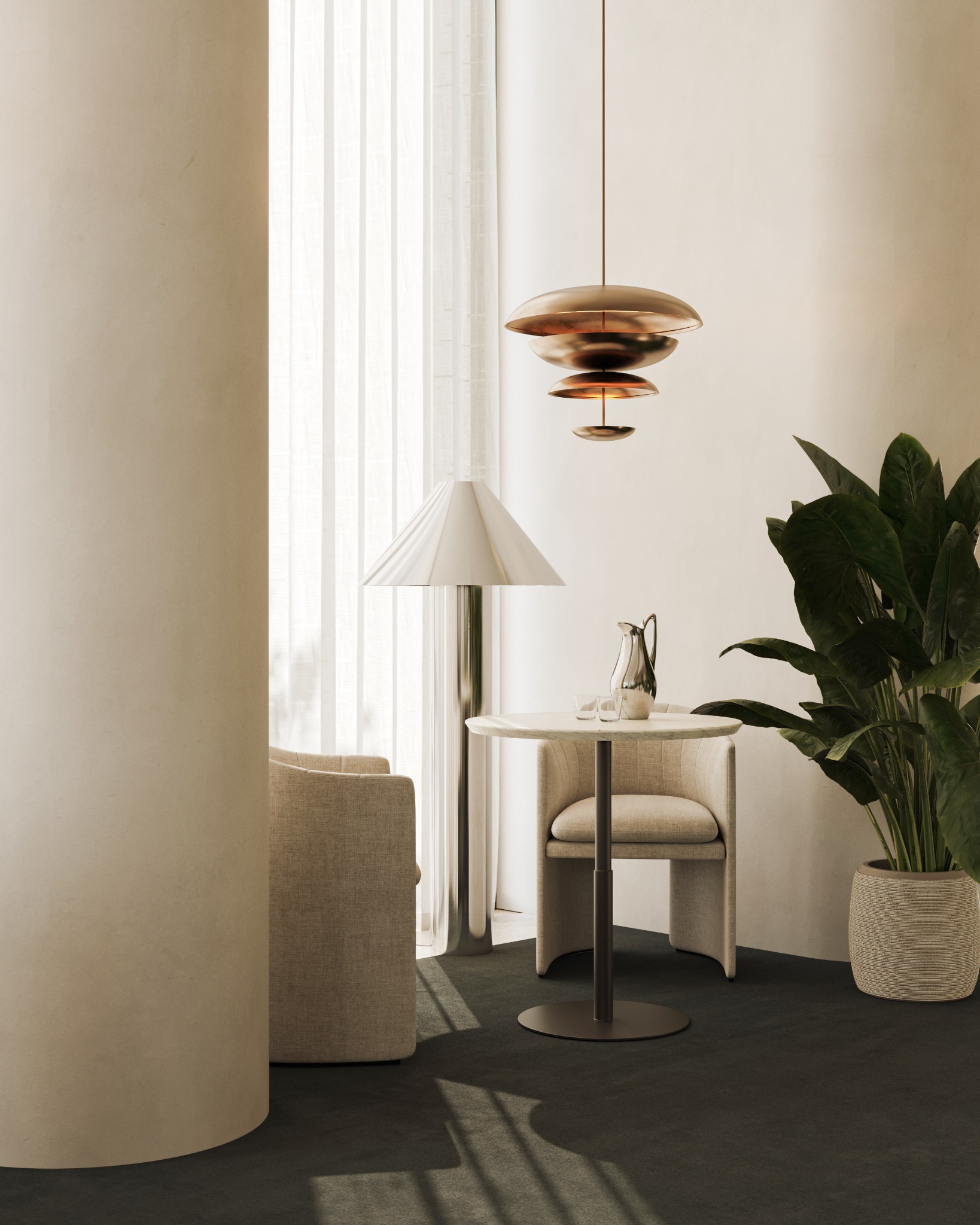 LA Onni intimate work and seating nook