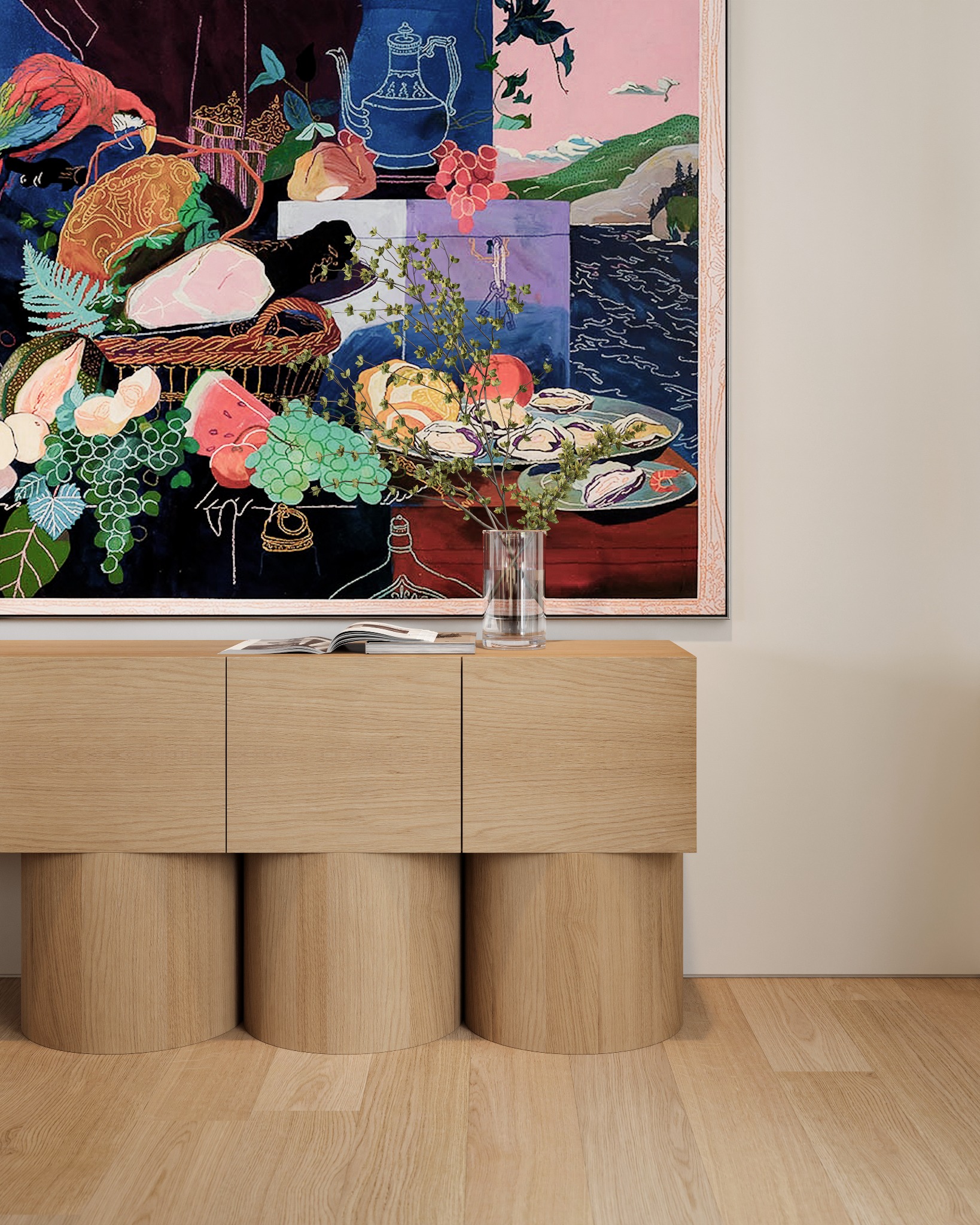 Panorama Ridge art and millwork detail