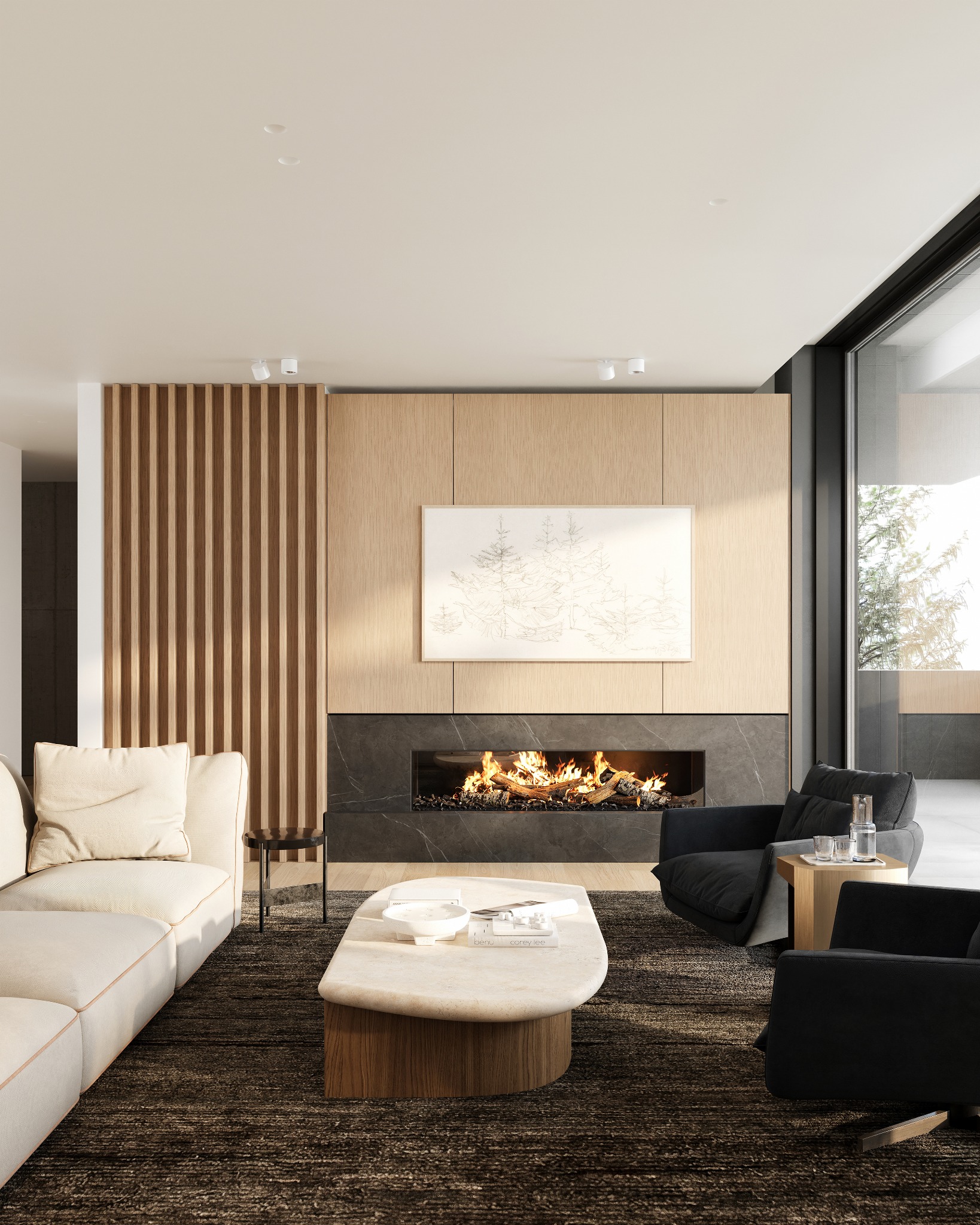 Panorama Ridge fireplace lounge